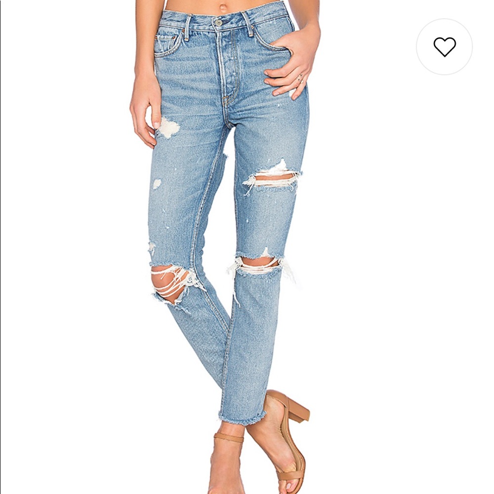 Grlfrnd Karolina HighRise Skinny Jean w/ Butt Slit